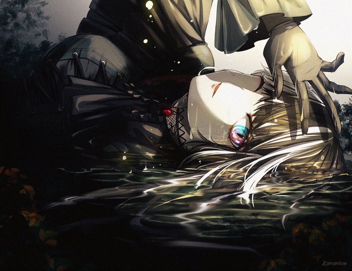 オフィーリア風らでんちゃん🐚💫
雰囲気ドラローシュです
#らでん似絵