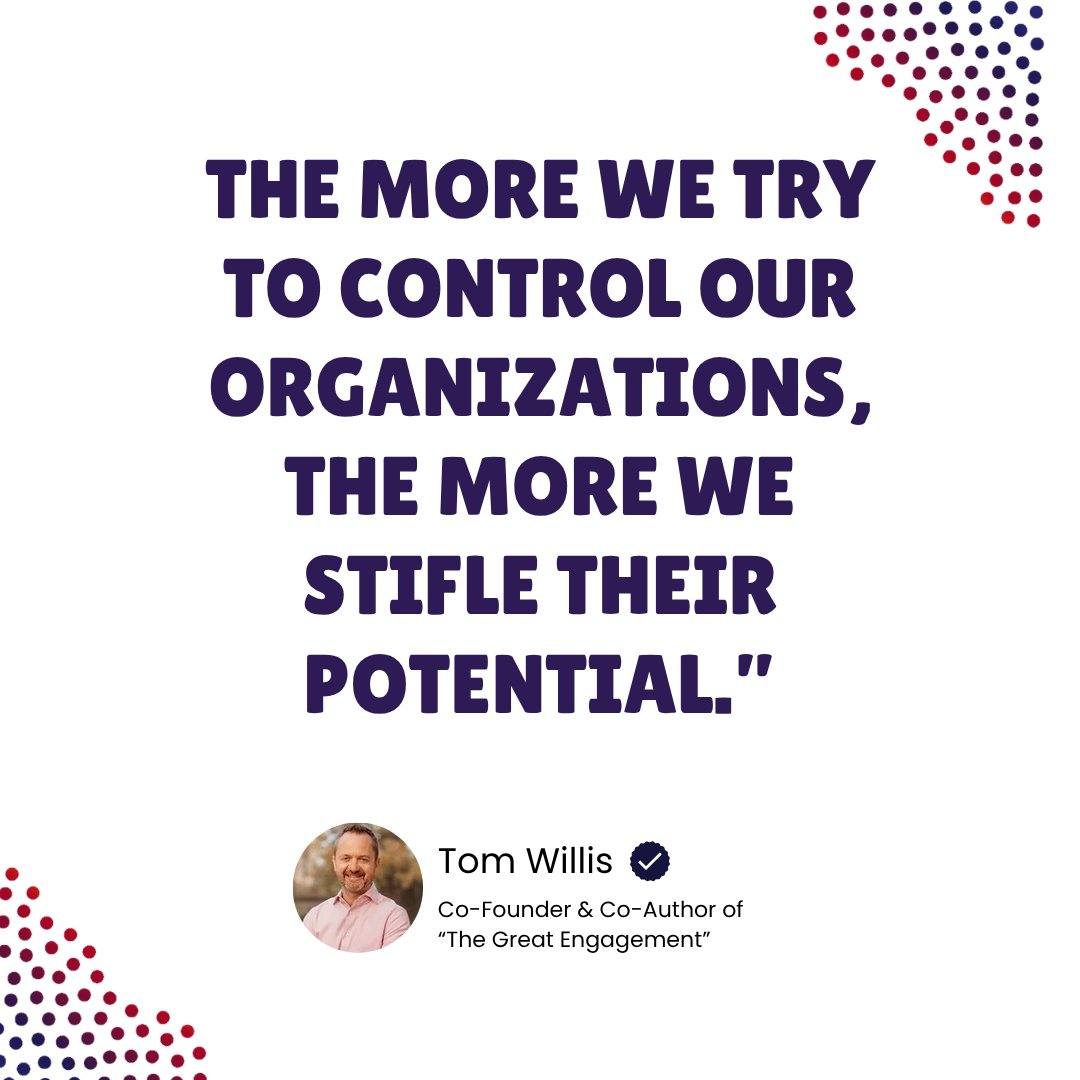 phoenixperforms's tweet photo. “The more we try to control our organizations, the more we stifle their potential.” ~ Tom Willis

#Inspiration #Aspiration https://t.co/0KOWDO2Q22