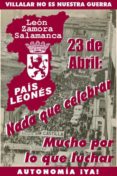 diegozotes10's tweet photo. 23-A, NADA QUE CELEBRAR.
¡AUTONOMÍA PARA LEÓN!
#felizdíadellibro #Lexit https://t.co/tXV1WTtYAW