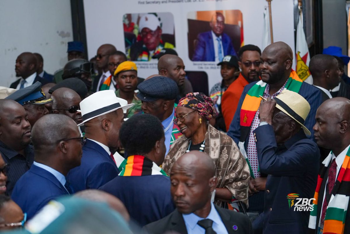 ZBCNewsonline's tweet photo. PRESIDENTS MNANGAGWA, BOKO TOUR EXHIBITION STANDS AT ZITF 2026 

Highlights from the Zimbabwe International Exhibition Centre where Presidents, Dr Emmerson Mnangagwa and Advocate Duma Boko have toured the ZANU PF stand at the ongoing Zimbabwe International Trade Fair in Bulawayo. The tour forms part of high-level engagements ahead of the official opening of the annual trade showcase.

#ZITF2026 #Zimbabwe #Botswana #Trade #Investment #BilateralRelations #ZBCNews