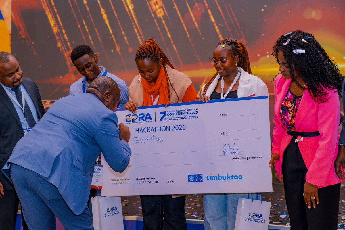 EPRA_KE's tweet photo. The Youth Summit Hackathon 2026 has come to a close.
40 participants developed solutions in Transport &amp; Carbon Accounting and Tariffs.
Winners:
- Best Overall: Evenhub
- 1st Runners-Up: RKO
- 2nd Runners-Up: Fairgrid
- Best Use of Data: Fairgrid
#EPRAResearchWeek2026 https://t.co/cGvshxdbjH
