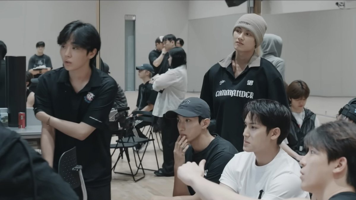seungkwan was still wearing his wonder dogs manager uniform even during their concert practice 🥺 our hard working boo..