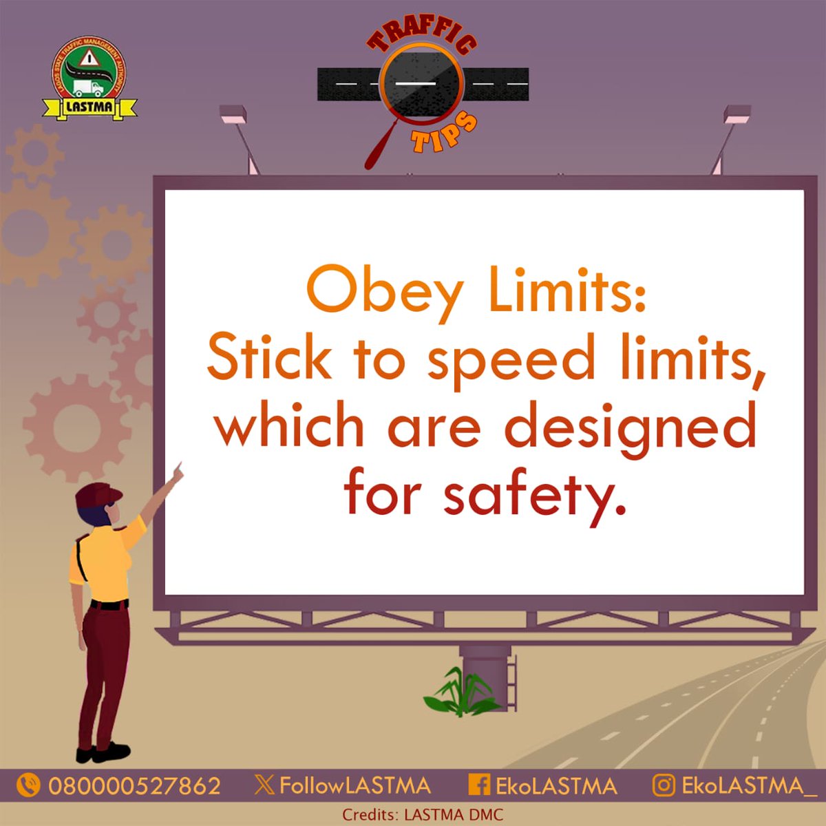 followlastma's tweet image. #TrafficTips #RoadAdvice

Obey Limits:
Stick to speed limits, which are designed for safety.

#LagosTraffic
#TrafficTips
#followLASTMA

@jidesanwoolu
@drobafemihamzat
@followlasg
@lagosMOT1
@seunosiyemi_
@okiBakare
@walemusa
@Mr_JAGs
@lagostraffic961
@lagostelevision