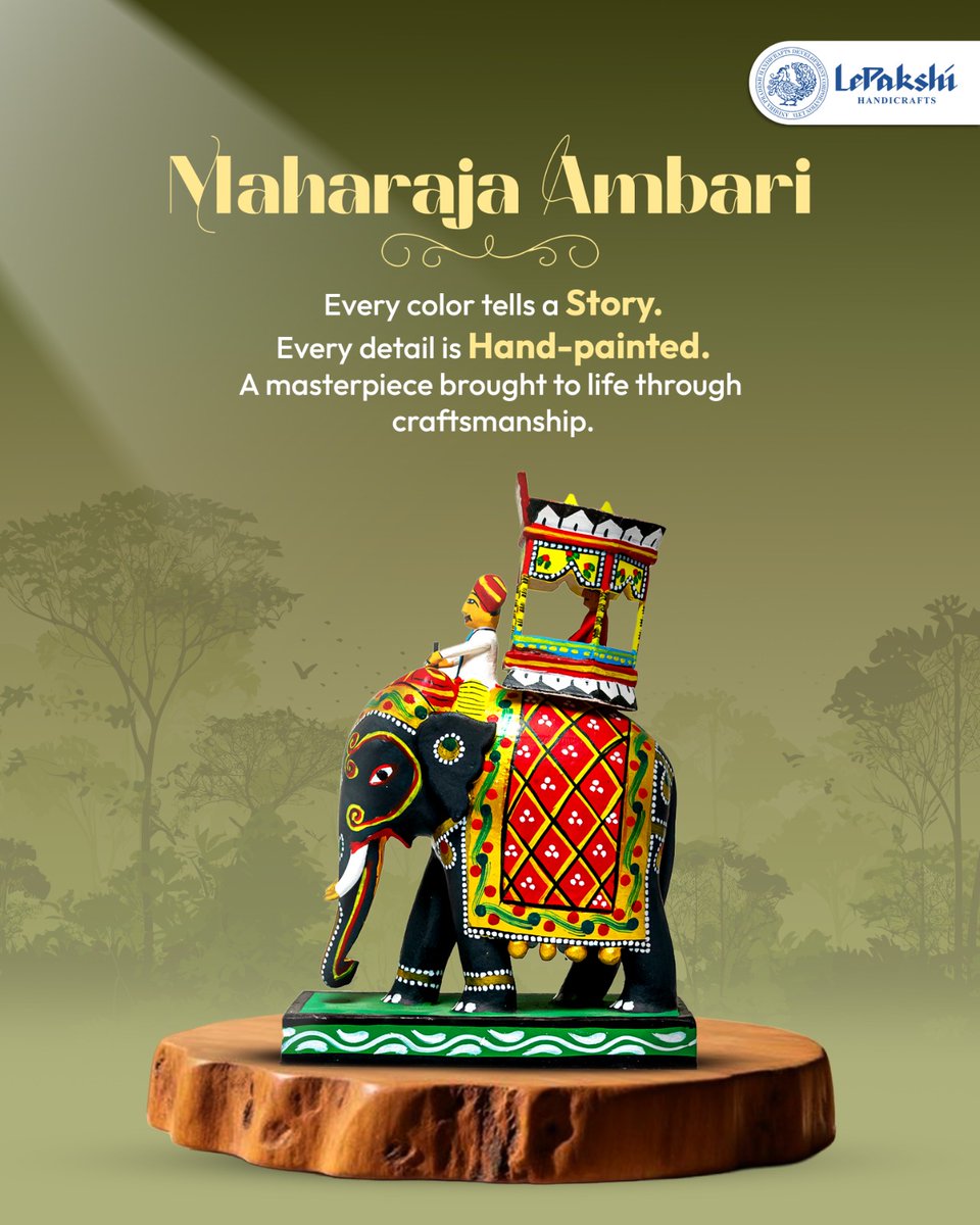 lepakshiaphdc's tweet image. Not just a creation… a royal story  The Maharaja Ambari celebrates tradition with hand-painted detail &amp;amp; artisan craftsmanship. A true symbol of heritage &amp;amp; elegance 
 #LepakshiHandicrafts #IndianHandicrafts #SupportArtisans