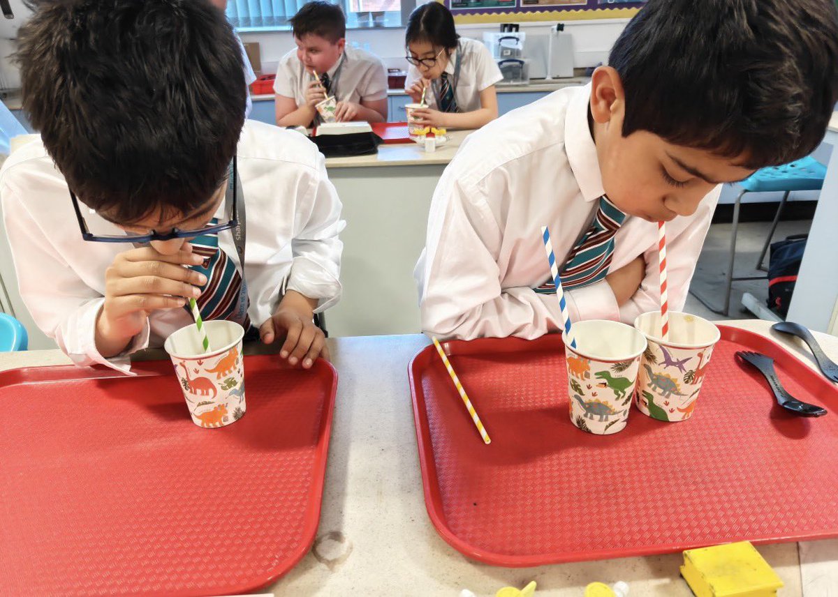 SharplesBacc's tweet photo. The pupils had a brilliant time exploring how volcanic eruptions vary in explosivity. Using jam, honey and fizzy drinks, they modelled different lava viscosities and saw how these influence eruption style! 🌋 #geologyclub @SharplesSchool https://t.co/0a1jv3A40z