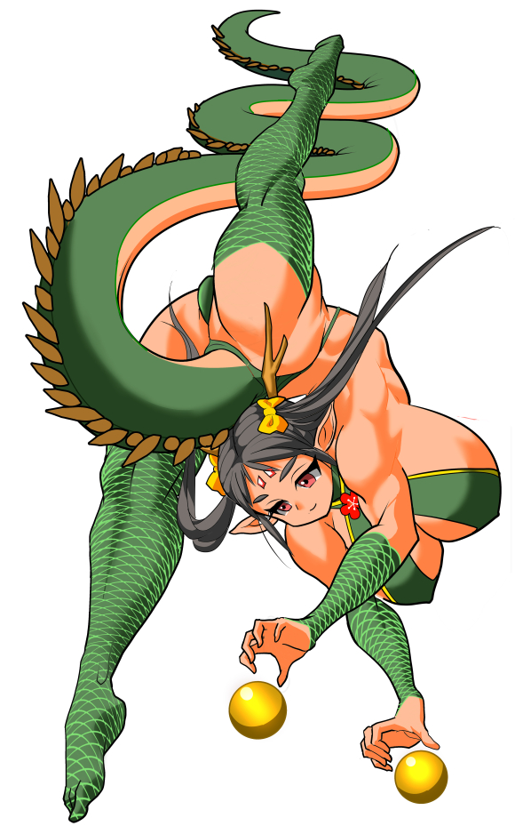 #ドラゴンの日
辰年の年賀絵と『小林さんちのメイドラゴン』のルコアさんです。 