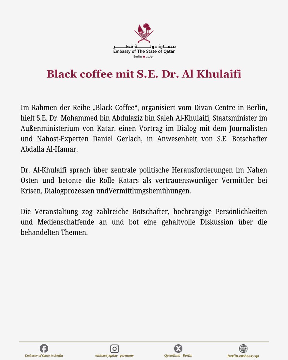 Embassy of Qatar in Berlin tweet media