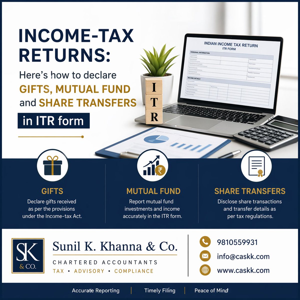 caskk2's tweet image. Income-tax returns: Here's how to declare gifts, mutual fund, and share transfers in ITR form

Read more at: shorturl.at/grDka

#IncomeTaxReturn #ITRFiling #TaxPlanning #IncomeTaxIndia #GiftTax #MutualFunds #ShareTransfers #CapitalGains #TaxCompliance #FinancialPlanning