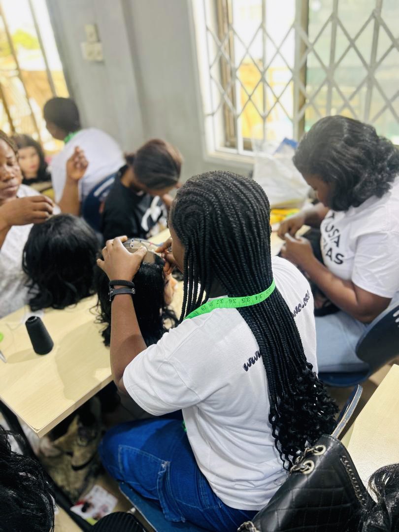 pyboamah's tweet photo. My sponsored Skills Training Programme under #Project250 in pictures.
This cohort is being empowered with hands-on training in nail technology, wig making, and makeup at the MissNeat School of Beauty.
Skills development remains a key driver of opportunity, and we are committed to creating pathways for success.
#ServiceWithAction #OkaikweiCentral