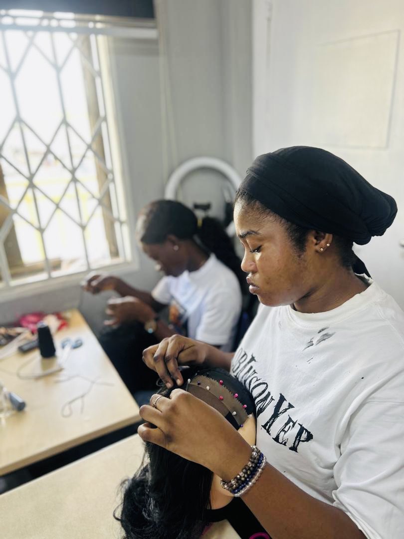 pyboamah's tweet photo. My sponsored Skills Training Programme under #Project250 in pictures.
This cohort is being empowered with hands-on training in nail technology, wig making, and makeup at the MissNeat School of Beauty.
Skills development remains a key driver of opportunity, and we are committed to creating pathways for success.
#ServiceWithAction #OkaikweiCentral