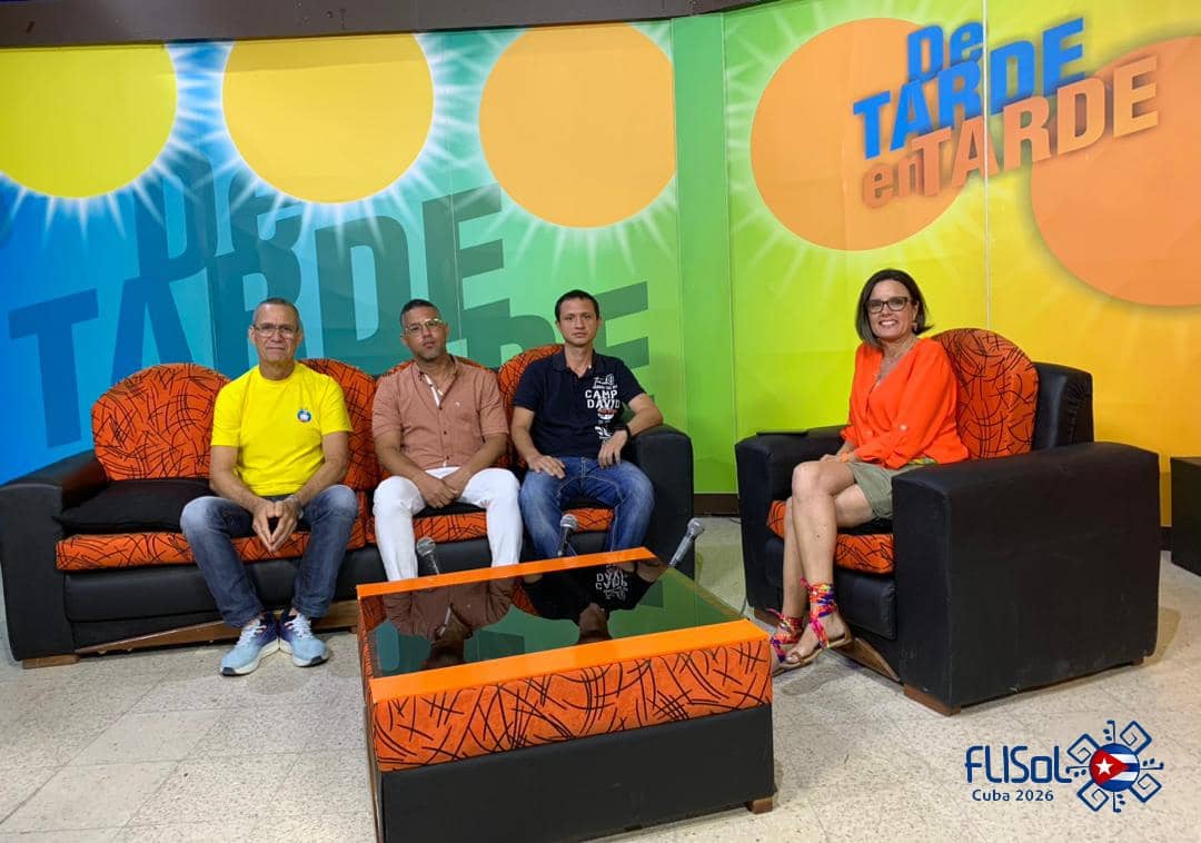 edisbelramirez's tweet photo. 📺 | Programa "De Tarde en Tarde" anunció el FLISoL Cuba 2026

En la tarde de ayer, la Revista Cultural De Tarde en Tarde, transmitida por Centrovisión Yayabo, dedicó su programa al vigésimo segundo Festival Latinoamericano de Instalación de Software Libre, el #FLISoLCuba2026 https://t.co/ml00rL9WYC