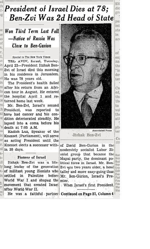 WashingtonViews's tweet image. #OnThisDay - April 23.... 1963: Israel's 2nd  President Itzhak Ben-Zvi Dies...1955: (Bipartisan) Congressional Statements on  Israel's 10th Birthday....1984: "Anti-Israel" resolution...2002: @AIPAC Conference...2018: @backstreetboys in Israel!  open.substack.com/pub/onthisdayi…