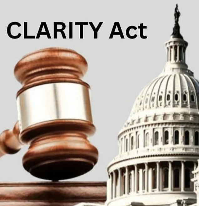 coinbureau's tweet photo. 🚨CRYPTO GROUPS URGE SENATE TO MOVE CLARITY ACT FORWARD

Industry groups including the Crypto Council for Innovation and Blockchain Association urged Senate leaders to advance the Clarity Act toward markup.

They highlighted progress on stablecoin rewards, SEC–CFTC jurisdiction clarity, developer protections, and a unified federal framework across all 50 states.