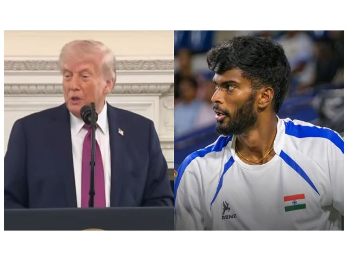 ani_digital's tweet image. "That's really incredible, DK": Indian tennis player Dhakshineswar Suresh gets high praise from US Prez Trump

Read @ANI Story | aninews.in/news/sports/te…

#DhakshineswarSuresh #DonaldTrump #Tennis