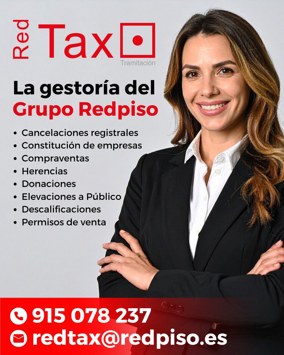 RedTax Nuestra gestoría es sinónimo de confianza y profesionalidad.
Nos encargamos de toda tu documentación, garantizando un servicio de calidad y rapidez inigualable.
SIMPLIFICA TUS TRÁMITES
#GestoriaDeConfianza #Madrid #gestoria #trámites #compraventa