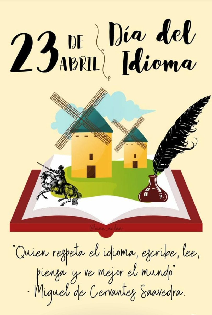 EraidaMaura's tweet photo. ¡Ay, qué felicidad si todo el mundo hablara español!
"Háblese sin manchas". #DíaDelIdioma 
@UCLVCU @HumanidadesUCLV https://t.co/ktZ5FLmS82