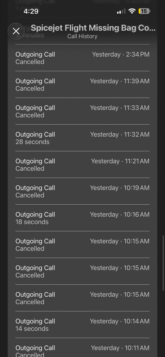 inikunjp's tweet photo. @flyspicejet my baggage from SG611 (AMD-MAA) has been missing for 80+ hours.

68 Calls + 11 WhatsApp calls made, only 13 responses. Visited airport twice, was promised update by 23.4.2026 4 AM but  no response yet.

This is not acceptable. Request immediate action.

@DGCAIndia https://t.co/uHobL9ksnK