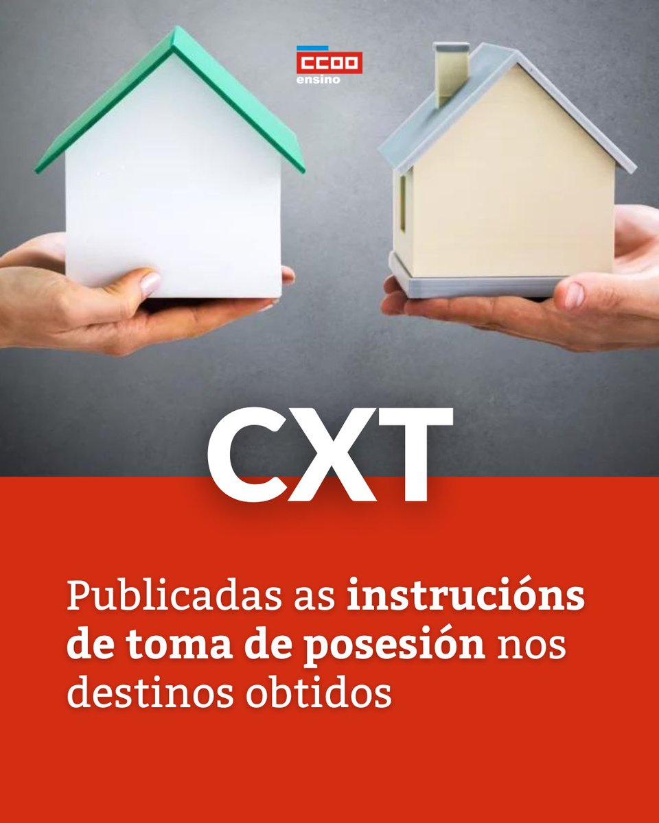 🟥 Publicadas as instrucións de toma de posesión nos destinos obtidos

🔗 edu.xunta.gal/portal/sites/w…