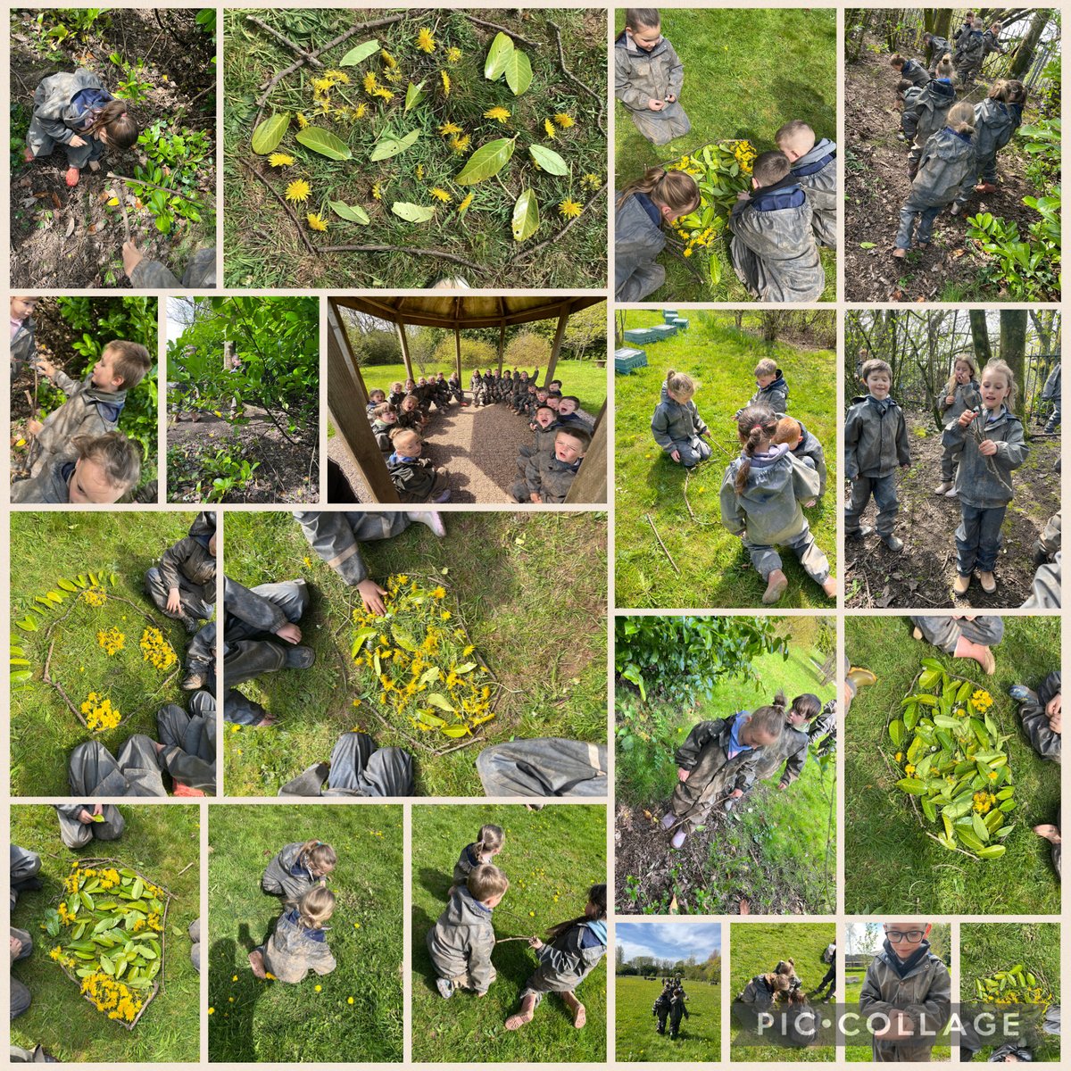 bycforest's tweet photo. Dosbarth Glas 🔵enjoyed an afternoon of celebrating World Earth day yesterday by making natural worlds in teams and having the best time exploring and risk taking in the sunshine 🌳🌎🪵. @worldearthday @Ignite_UP @Muddyfaces @EcoSchoolsWales #WorldEarthDay #OutdoorLearning #OL https://t.co/ajLsJunslT