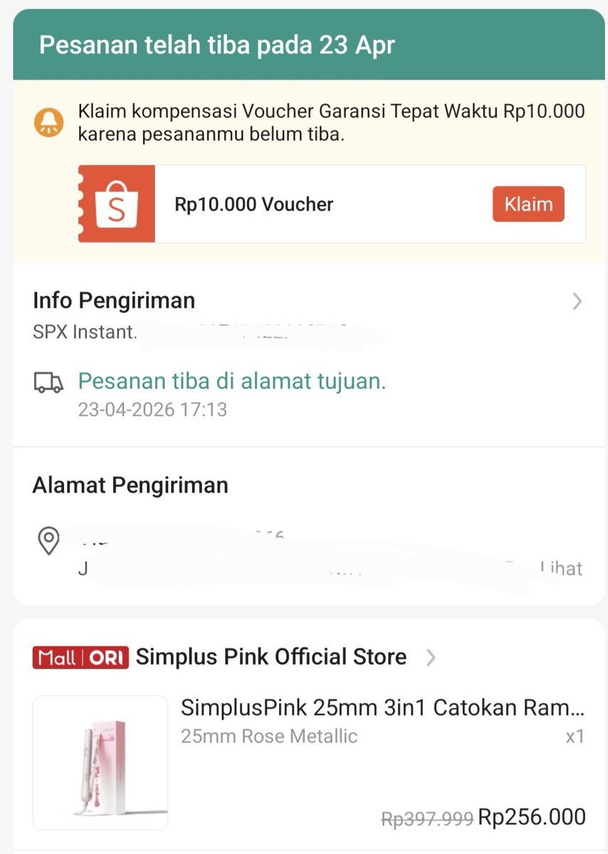 faiirystyles's tweet photo. WTS cantokan SimplusPink 25mm 3 in 1 
💸200k 
- NEW baru dibuka bungkus nya (pembelian tgl 23 april di shopee
- alasan jual karna pas mau nyoba wat rumah ku tidak kuatt
- Bisa COD daerah jakpus, jaktim, jakut https://t.co/shNq6CYW84