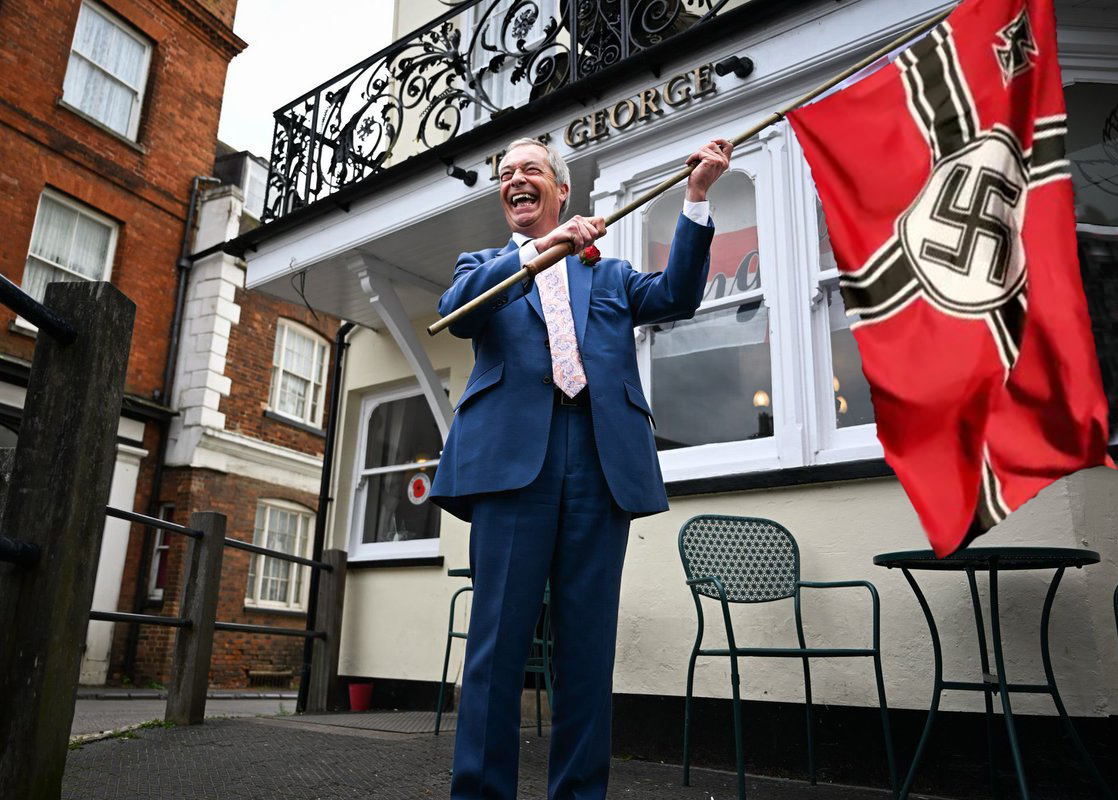 Parody Nigel Farage tweet media
