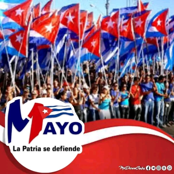 Hacia el primero de mayo por la consolidación de un pueblo que lucha contra el cruel bloqueo imperial. #CubaEstáFirme #CubaEsRevolución #LaPatriaSeDefiende.