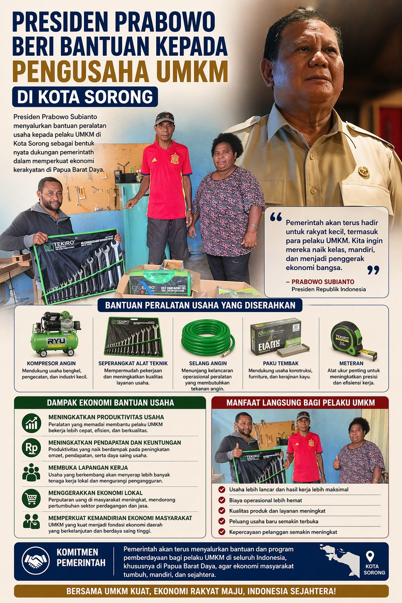 dengan akses teknologi yang terus berkembang, peluang untuk maju semakin terbuka lebar. Cendrawasih Makin Modern adalah langkah besar menuju Papua yang lebih terhubung dan penuh potensi. #PapuaGoDigital