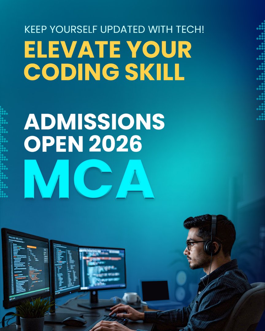 Admissions open for NMIMS MCA 2026. 

Build future-ready skills in programming and application development through an industry-focused curriculum.

Apply Now: nmims.edu/mtech-mca/

#NMIMS #MCA2026 #AdmissionsOpen