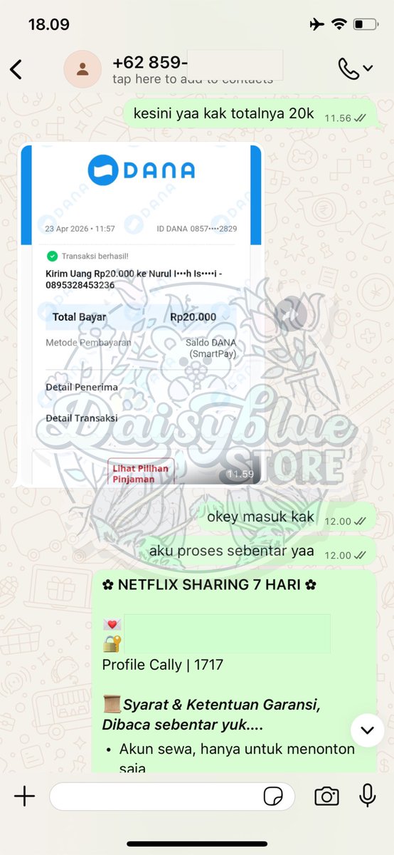 ✿ ina ; jual netflix murce tweet media