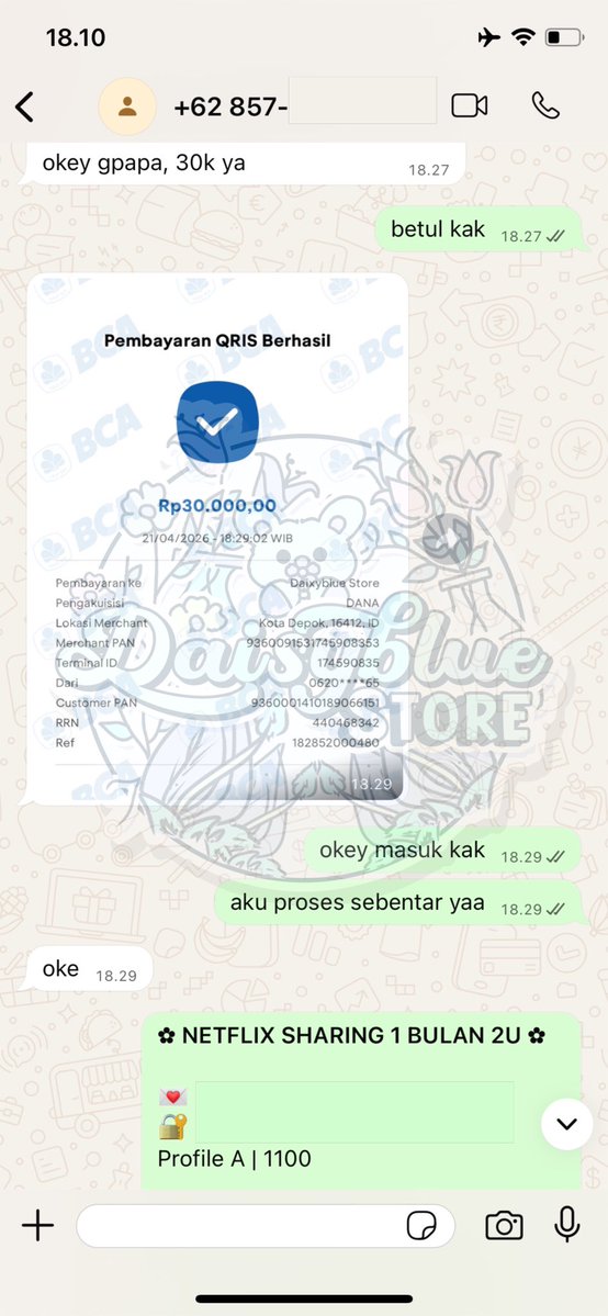 ✿ ina ; jual netflix murce tweet media