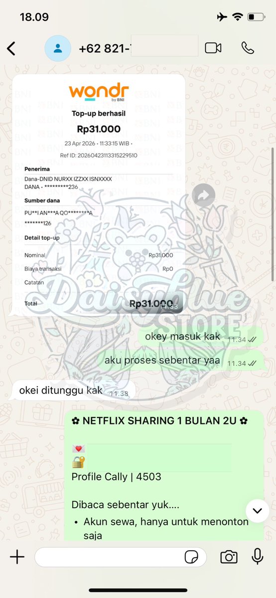 ✿ ina ; jual netflix murce tweet media