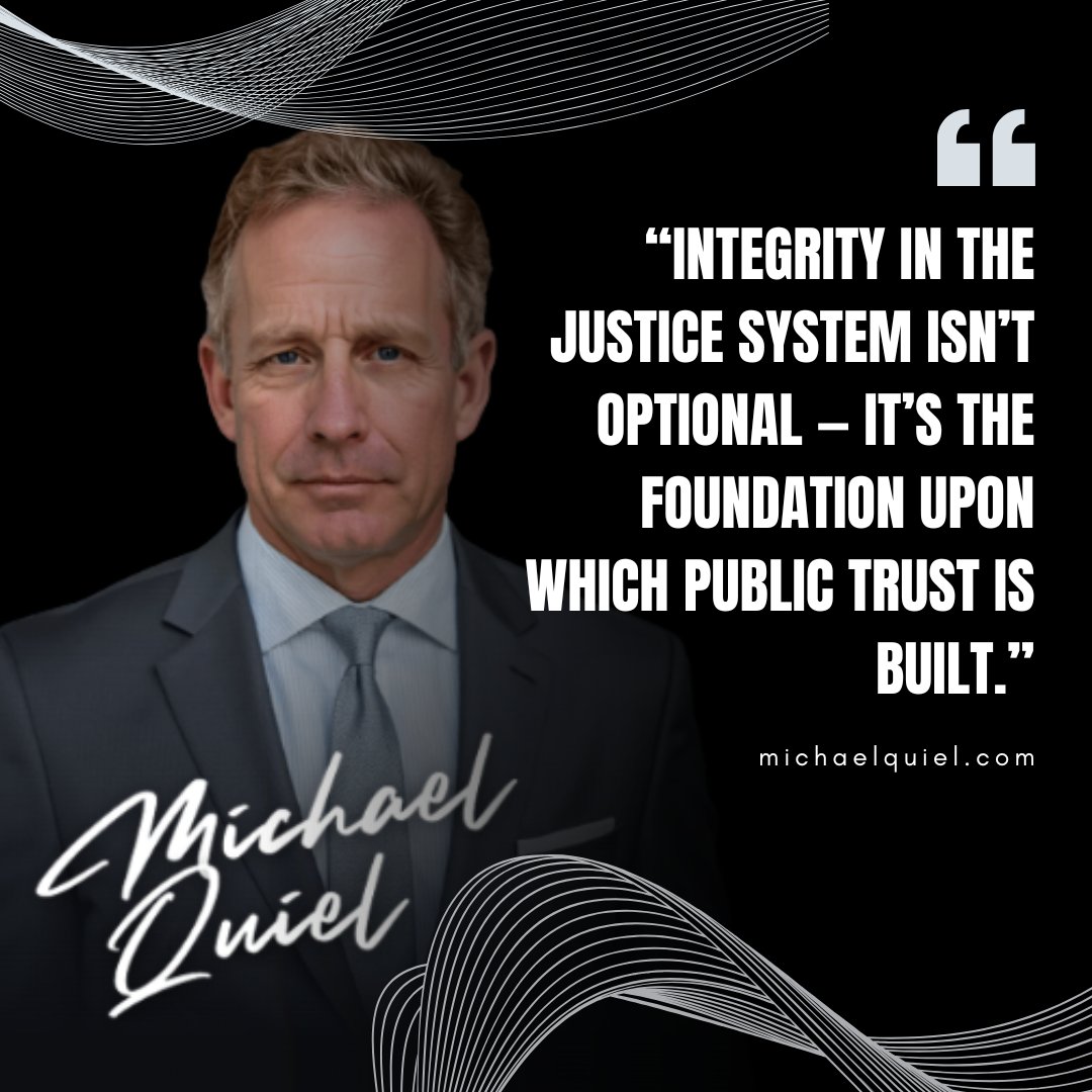 themichaelquiel's tweet image. ⚖️ Integrity isn’t a choice — it’s the backbone of justice.In a system where trust is everything, even the smallest compromise can shake public confidence. simply cannot exist.#MichaelQuiel #IntegrityMatters #JusticeSystem #PublicTrust #Leadership #Accountability