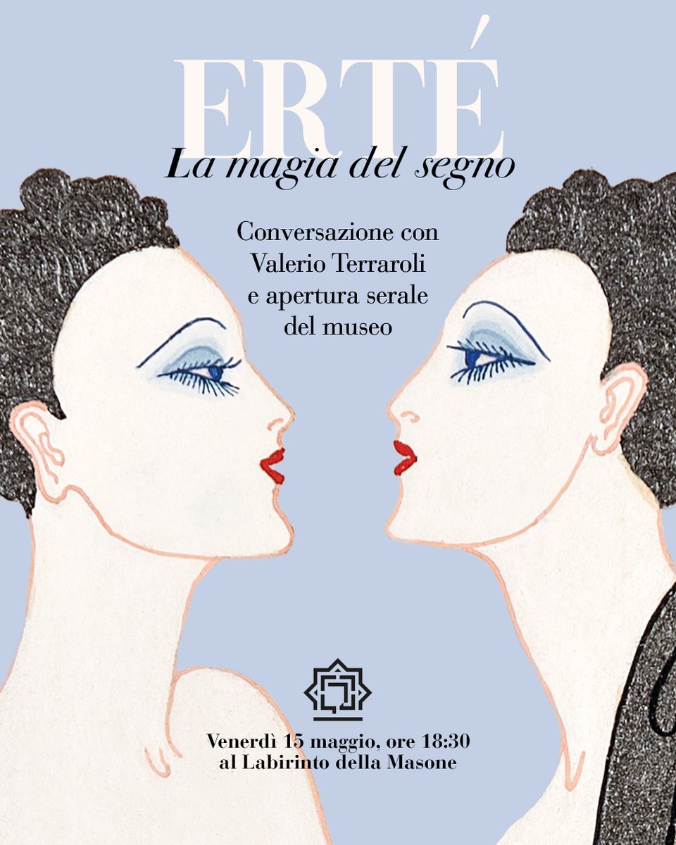 LabirintoMasone's tweet photo. In occasione della mostra “Erté. Lo stile è tutto”, il Labirinto della Masone invita a un appuntamento serale dedicato all’artista e al progetto espositivo in compagnia del suo curatore, Valerio Terraroli.

Per info: https://t.co/gdylHOF9g8 https://t.co/fRn5xUwpsv