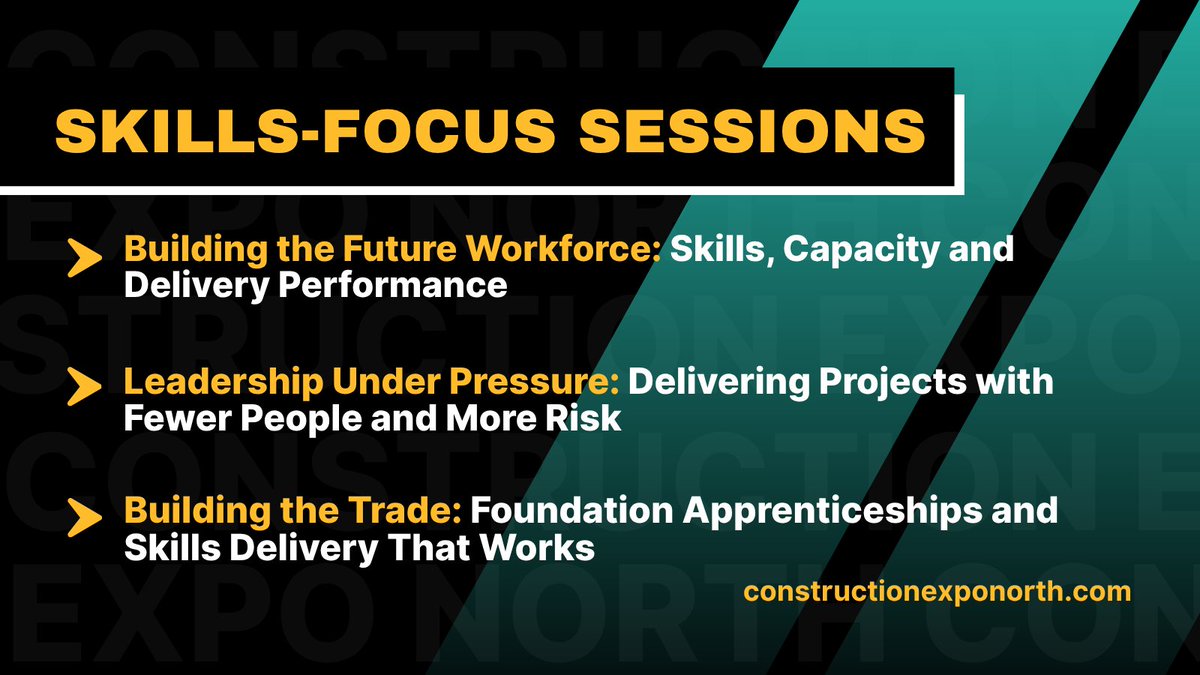 ConEXPONorth's tweet image. Join us at Construction EXPO North on 30th April for a day of insight and collaboration! Register your attendance for FREE to gain access to 15+ expert-led sessions, including:

📍 constructionexponorth.com #NetworkingEvents #ConstructionIndustry