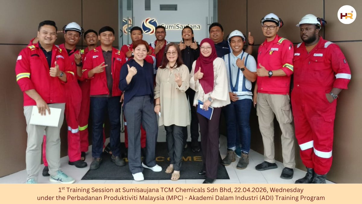hr_sdn's tweet photo. 1st Training Session at Sumisaujana TCM Chemicals Sdn Bhd, 22.04.26, Wed under MPC - ADI
Contact us: registration@hrsmgmtsb.com/ 010-704 1042
https://t.co/7Jb4QWjSyv
Join WhatsApp Channel
https://t.co/aRAzz8vEN2
#LocalJobs
#upskill
#localtrainingprogram
#GovernmentIncentives https://t.co/fzTyfzEIBa