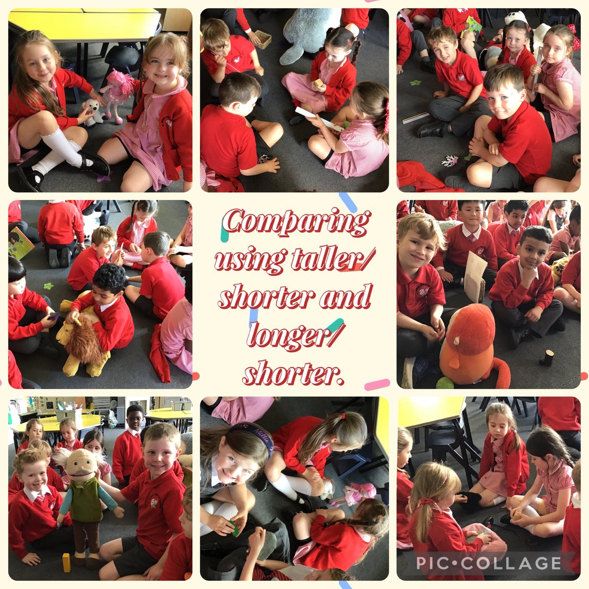 HughCatholic's tweet image. Year 1 are thoroughly enjoying their measurement units of Maths! This week the children have explored measuring length and height.

#practicalmaths #mathsthroughplay