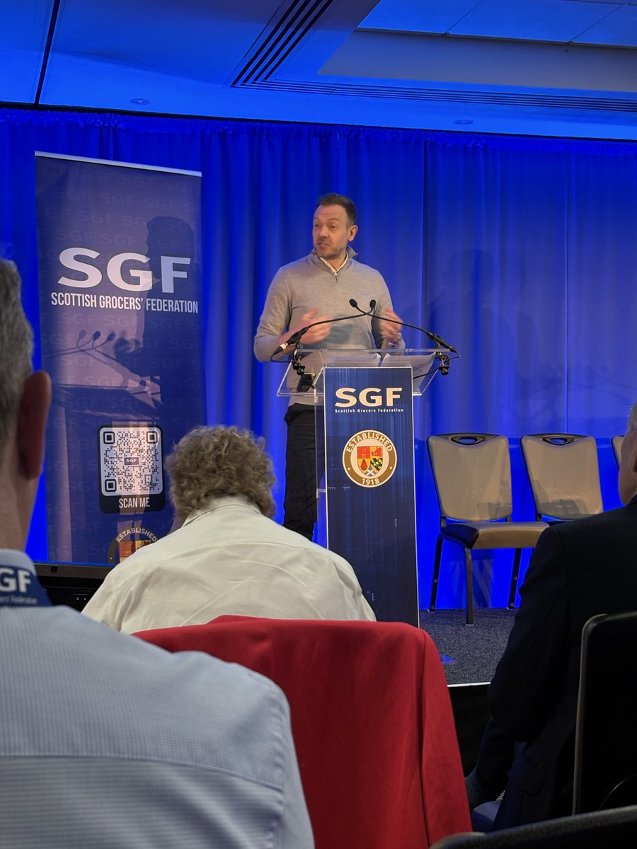 ScotGrocersFed's tweet image. Board Member Shamly Sud and SGF Vice President Andy Kenney take to the stage to highlight the importance of embracing inclusivity and supporting people to grow and thrive in their retail careers 🏪🛒

#diversityandinclusion #sgf
