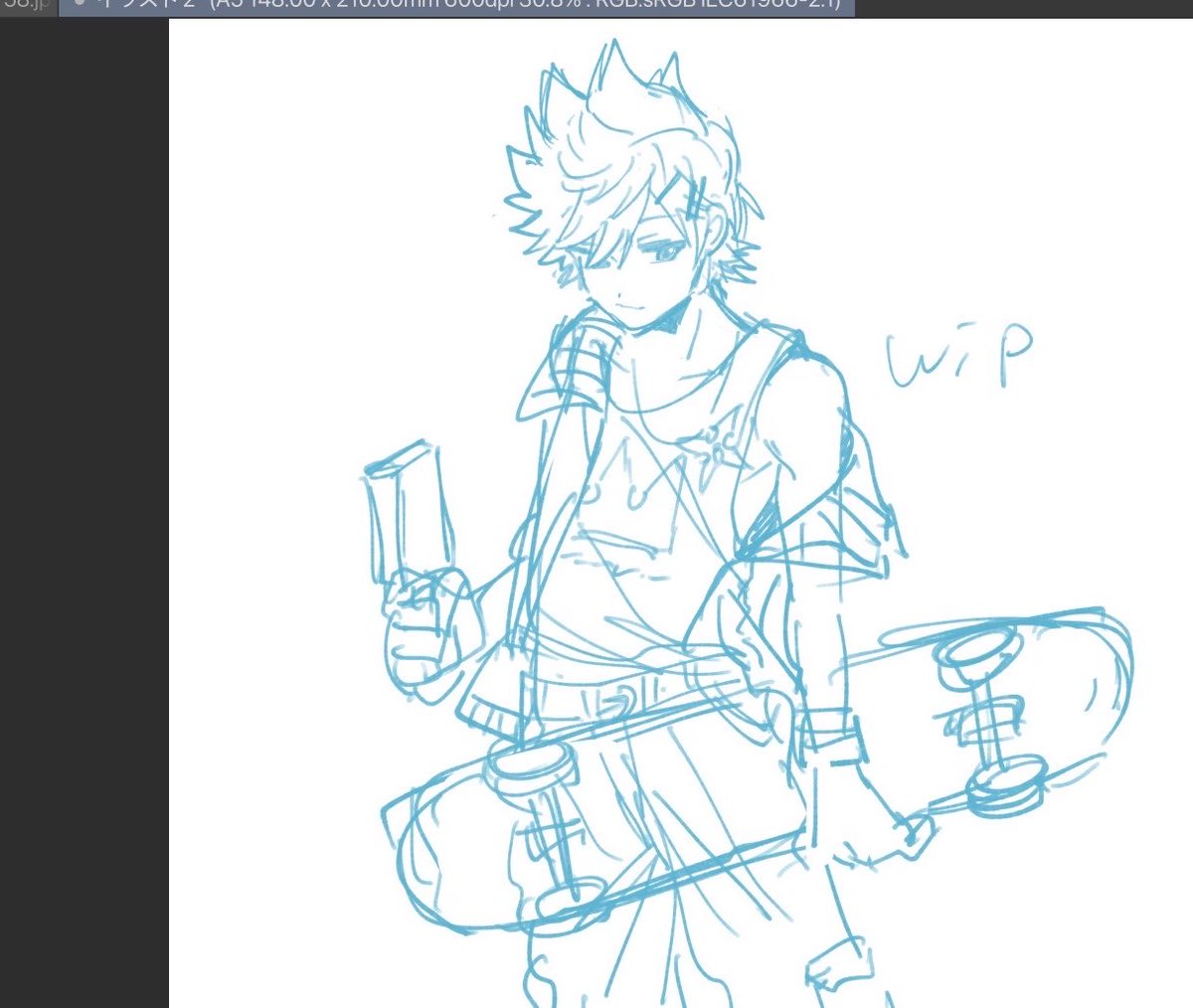 なんか違うなをずっと起こしてるので完成するかわからないラフ六