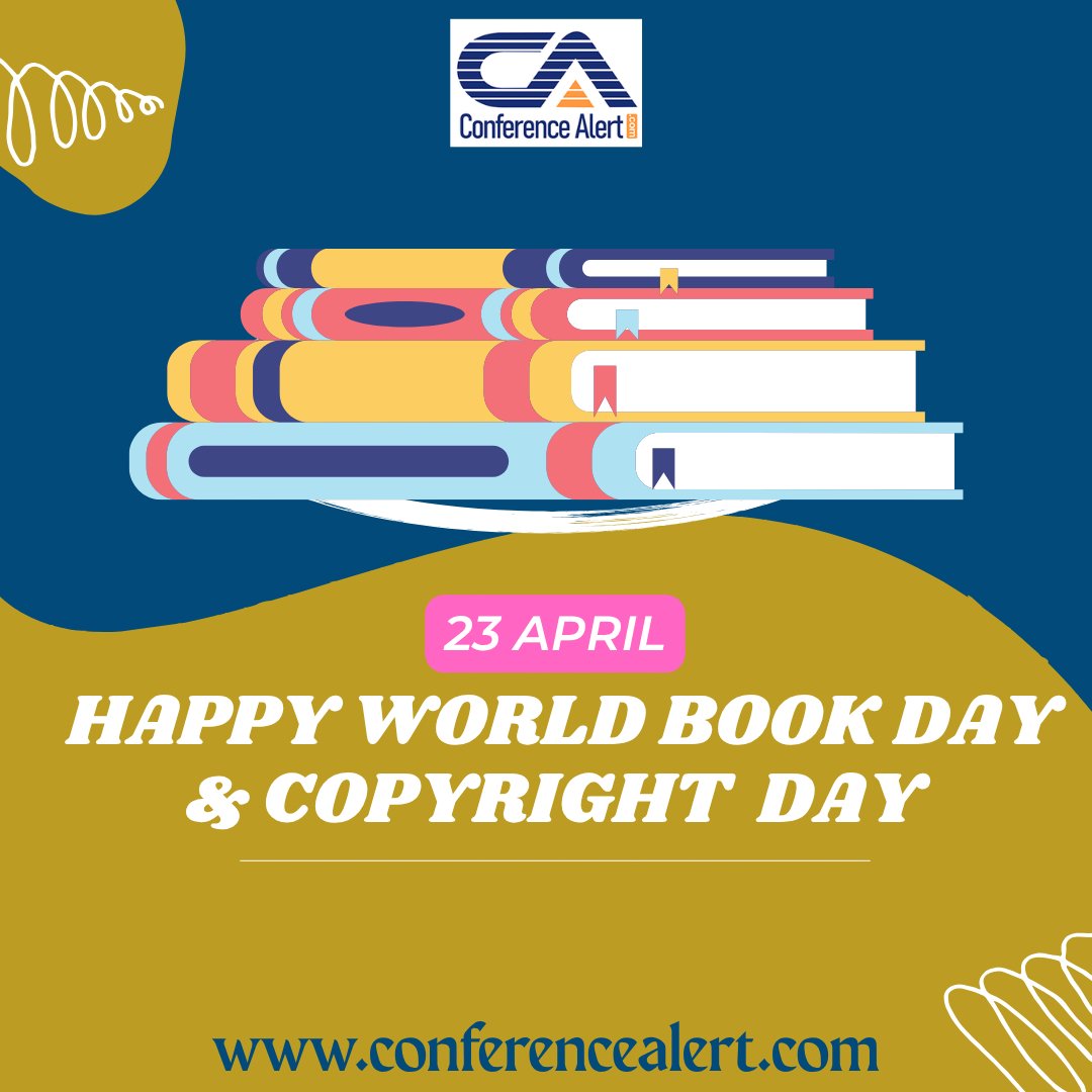 Conf_Alert_Com's tweet image. Celebrating the power of stories, ideas, and creativity this World Book and Copyright Day 📚✨
Books inspire imagination, expand knowledge, and connect us across cultures and generations.
#conferencealert