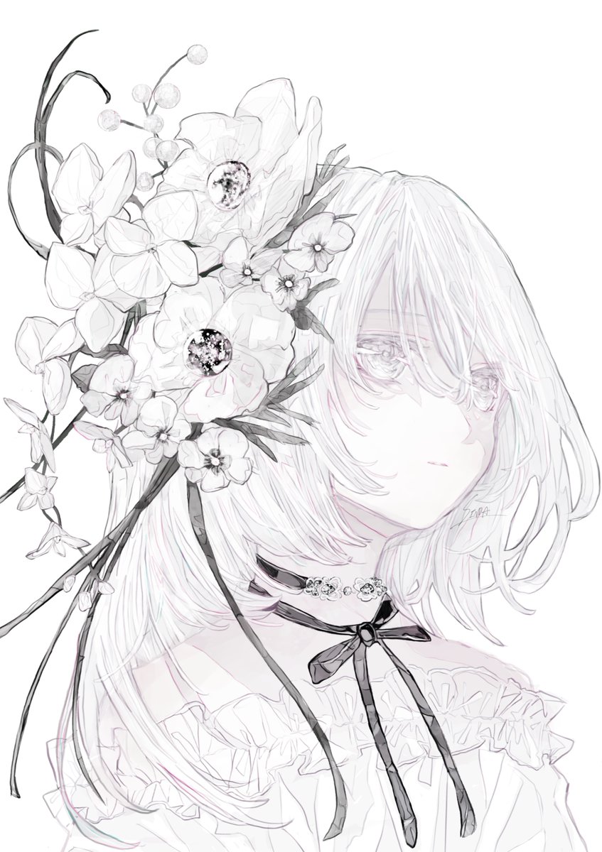 _SIN0A's tweet image. 白花夢
#illustration #oc