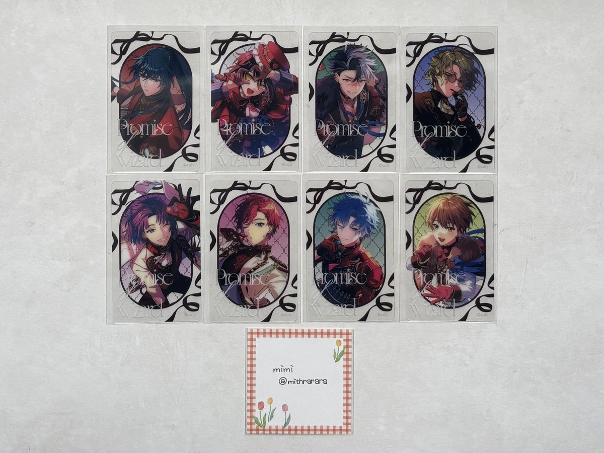 mithrarara's tweet photo. 【交換】魔法使いの約束 まほやく
Valentine's Day Collection VD バレンタイン クリアカード

譲✦オズ･ホワイト･ブラッドリー･ファウスト･ムル･クロエ･フィガロ･ミチル
求✦同種ミスラ

郵送のみ･プロフに記載の迷子or他ポストの内容を含むお取引優先

検索からもお気軽にお声がけください♩ https://t.co/IcR7Cj8f8h