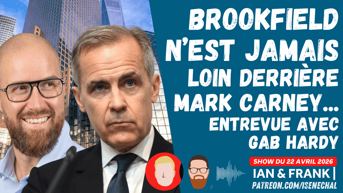 Pour ceux qui l’ont manqué, nous recevions hier <a href="/Gab_Hardy/">Gabriel Hardy</a> du PCC pour commenter les apparences de conflits d’intérêt entre Brookfield et Carney, ainsi que dans le dossier du TGV avec le ministre Champagne. On parle également la situation des transfuges. Lien en commentaire.