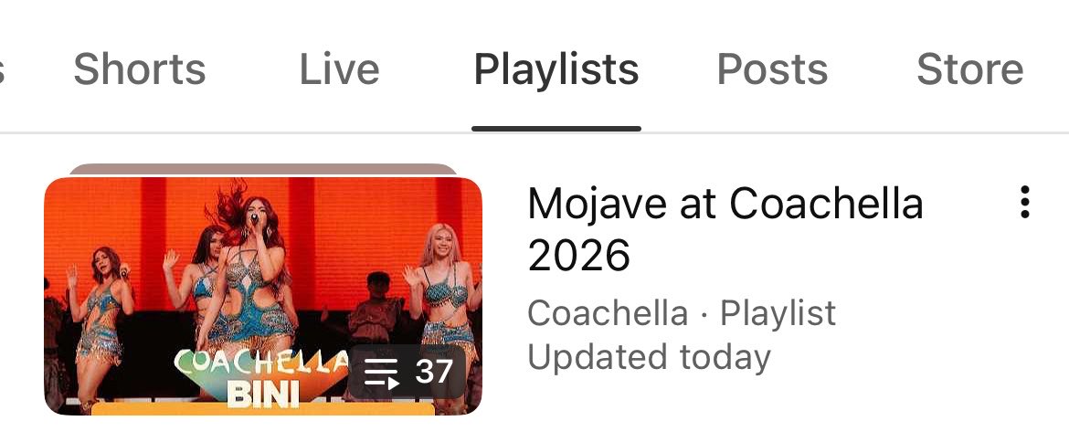 BINI as the main cover of Mojave at Coachella 2026 in YouTube 🤭

#BINI_Coachella #BINICHELLA