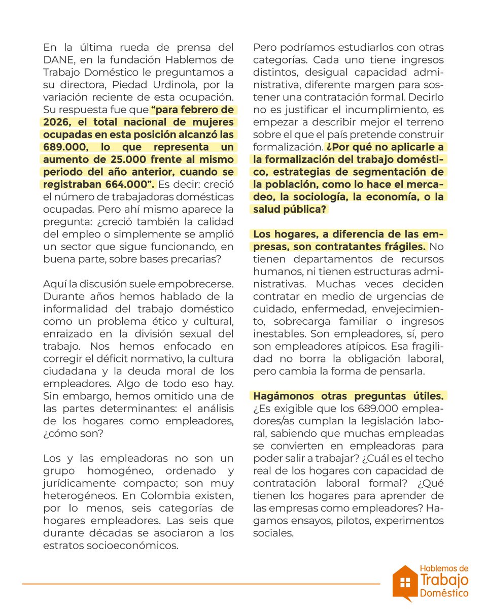 EmpleoEnElHogar's tweet photo. Buenos días. Invitamos a leer nuestra columna El mercado laboral dentro de las casas.
"Las cifras recientes del mercado laboral colombiano invitan al optimismo, pero..." https://t.co/yb4dZIdhDP
@elespectador @fidelcanoco @acocotero @atribinu https://t.co/OEWm9zWKsE