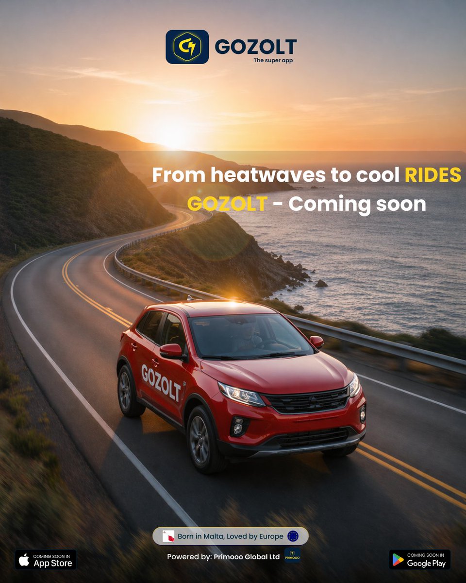 GozoltOfficial's tweet image. Designed for comfort, even in peak summer.

Gozolt is preparing a new travel experience for Malta.
COMING SOON...🚖

#Gozolt #Malta #Mobility #SmartTravel #ComingSoon