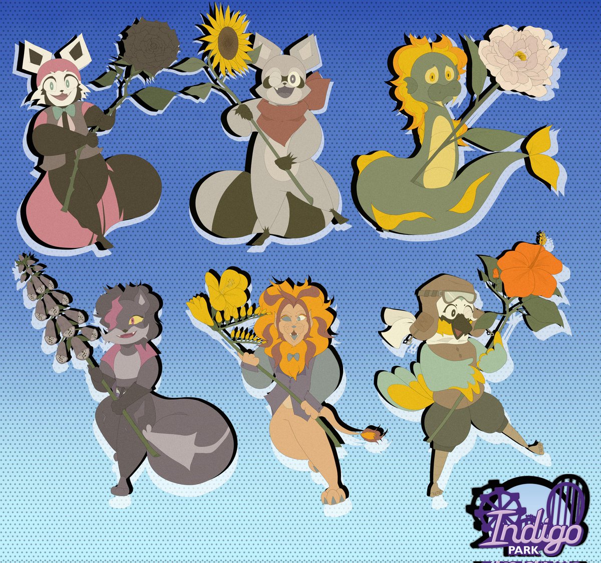Spring flowers and indigo park gangs!!💐🎡
