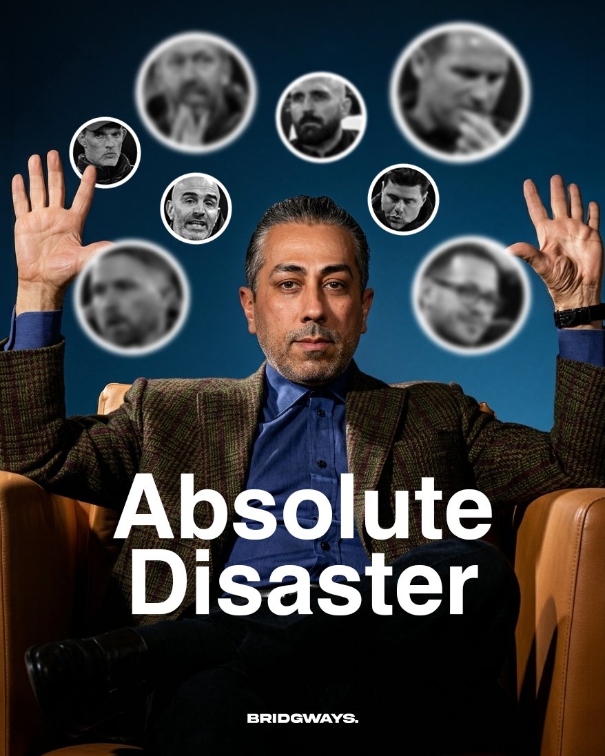 Chelsea managers since BlueCo takeover:

Thomas Tuchel
Graham Potter
Bruno Saltor (Interim)
Frank Lampard
Mauricio Pochettino
Enzo Maresca
Callum McFarlane
Liam Rosenior
Callum McFarlane (Interim)

Crazy. 😱
