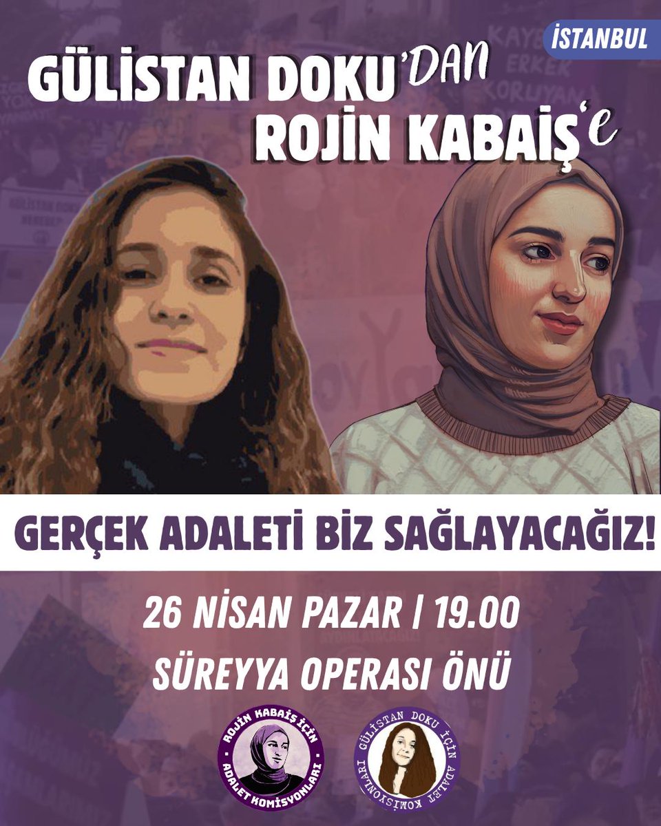 Rojin Kabaiş İçin Adalet Komisyonları tweet media
