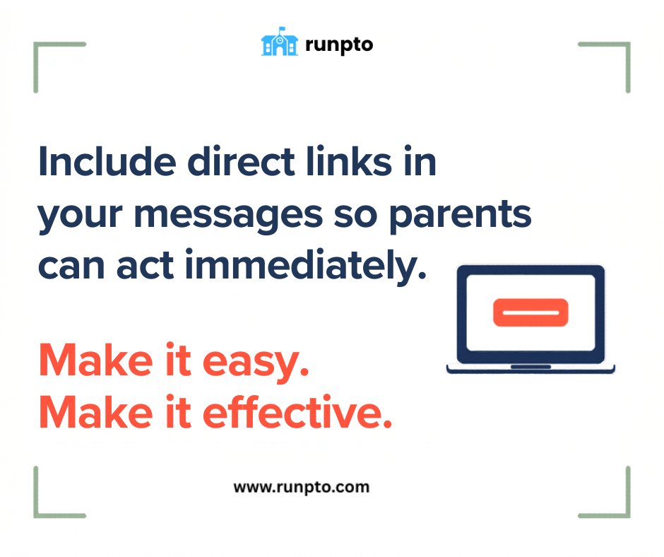 runpto's tweet image. 📧 PTO communication tip:
Include direct links in your messages so parents can act immediately.
 #PTA #PTO #BoosterClub #PTAManagement #PTOManagement