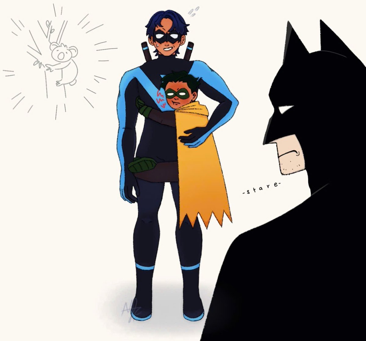 Stupid birds. #damianwayne #dickgrayson